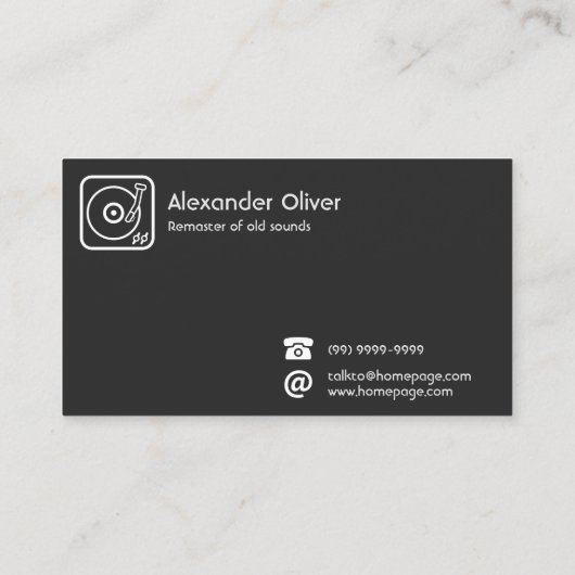 Cartão de Visita Remaster Cassete Tape 名刺 (裏面)