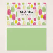 CARTÃO DE VISITA SORVETERIA (正面&裏面)