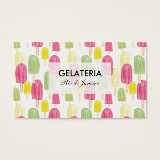 CARTÃO DE VISITA SORVETERIA (正面)