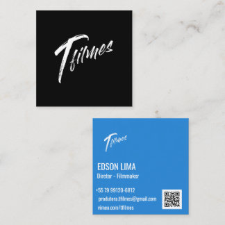 Cartão de Visitas Filmmaker e Fotógrafo スクエア名刺