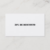 CARTÃO DE VISITAS PERSONALIZADOS 名刺 (裏面)