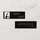 Cartão de visitas - Pilates スキニー名刺 (正面/裏面)