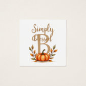Cartão de Visitas  "Simply Blessed" (正面)