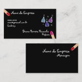 Cartão de visitas Unhas e Esmalte 名刺 (正面/裏面)