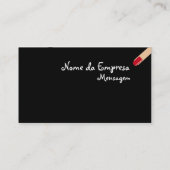 Cartão de visitas Unhas e Esmalte 名刺 (裏面)