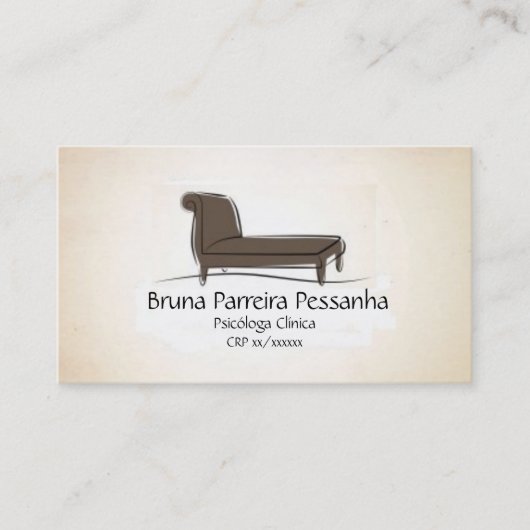 Cartão Divã Psicanalista 名刺 (正面)