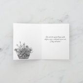 Cartão em Portugues: Birthday Card with flowers カード (内部)