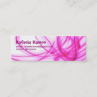 Cartão Fino Light Rosa スキニー名刺