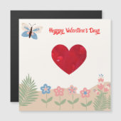 Cartão Magnético personalizável  Valentine's Day (正面/裏面)