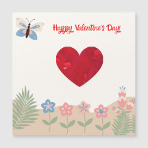 Cartão Magnético personalizável  Valentine's Day