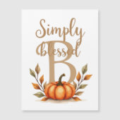 Cartão magnético  "Simply Blessed" (正面)