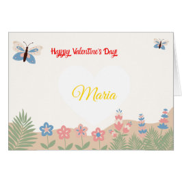 Cartão personalizável para Valentine's Day