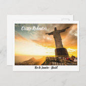 Cartão Postal Cristo Redentor - Rio de Janeiro ポストカード (正面/裏面)