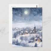 Cartão Postal de Natal Winter Wonderland ポストカード (正面/裏面)
