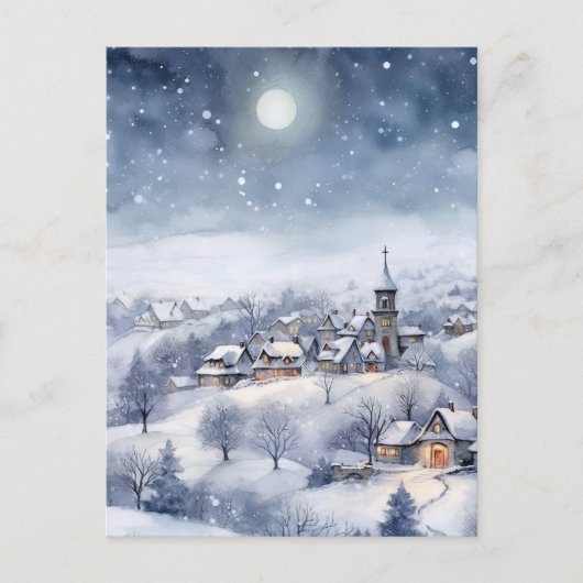 Cartão Postal de Natal Winter Wonderland ポストカード (正面)