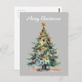 Cartão Postal Feliz Natal árvore de Natal ポストカード (正面/裏面)