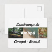 Cartão postal lembrança de Amapá ポストカード (正面/裏面)