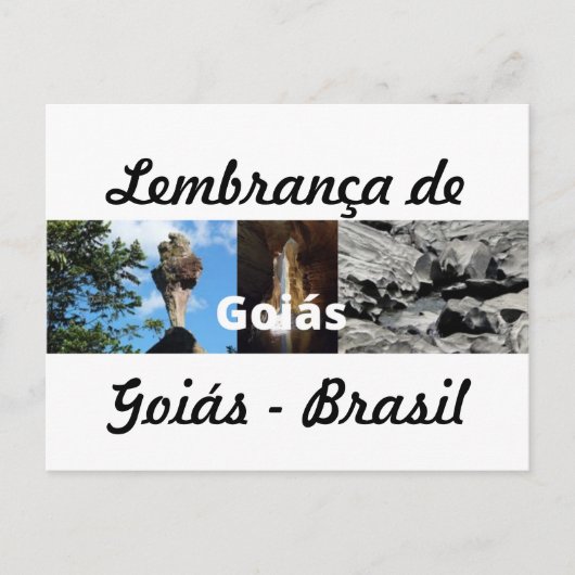 Cartão postal lembrança de Goiás ポストカード (正面)