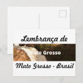 Cartão postal lembrança de Mato Grosso ポストカード (正面/裏面)