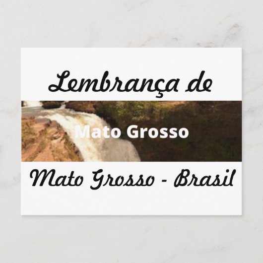 Cartão postal lembrança de Mato Grosso ポストカード (正面)