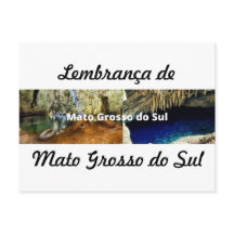 Cartão postal lembrança de Mato Grosso do Sul