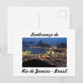 Cartão postal lembrança de Rio de Janeiro ポストカード (正面/裏面)