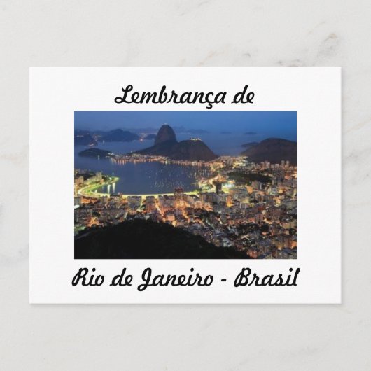 Cartão postal lembrança de Rio de Janeiro ポストカード (正面)