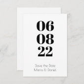 Cartão Reserve a Data Folha Única セーブザデート (正面/裏面)