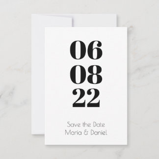 Cartão Reserve a Data Folha Única セーブザデート