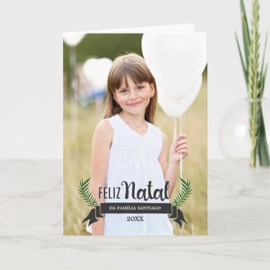 Cartaoo de Natal Elegante シーズンカード (正面)