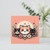 Cartãozinho Casual I (CuteCats) 招待状 (スタンド正面)