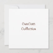 Cartãozinho Casual I (CuteCats) 招待状 (裏面)