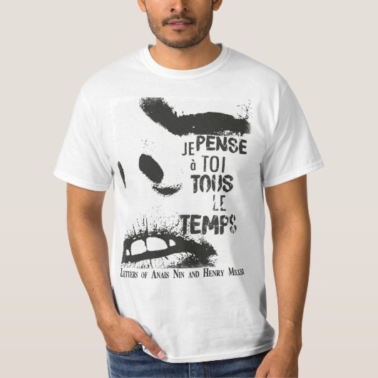 Cartas Anais Nin/Henry Miller Tシャツ (正面)