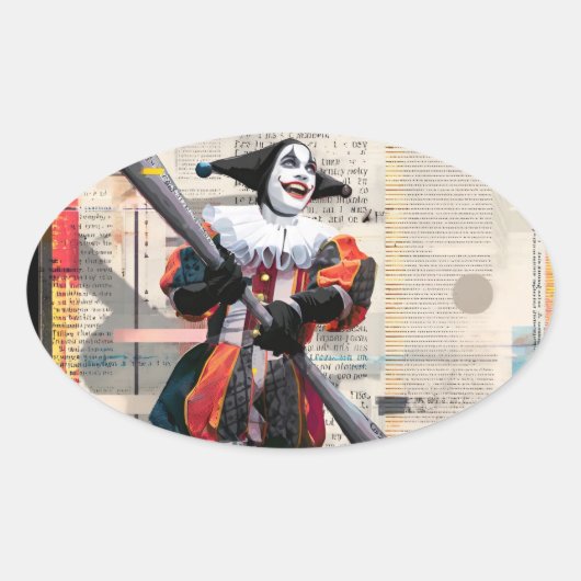 Cartas de póquer clásicas 楕円形シール (正面)