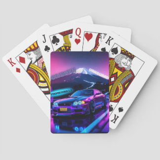 Cartas de póquer clásicas Neon Drift Nights - Skyl トランプ