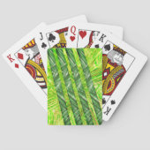 Cartas verde amarelado com riscos e trasos トランプ (裏面)