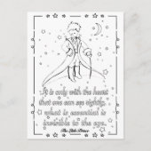 Carte à colorier Petit Prince ポストカード (正面)