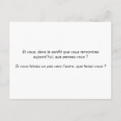 Carte coaching "Changement, qui fera le 1er pas ?" ポストカード (裏面)