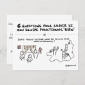 Carte coaching d'équipe "1/6 : Coordination" ポストカード (正面/裏面)