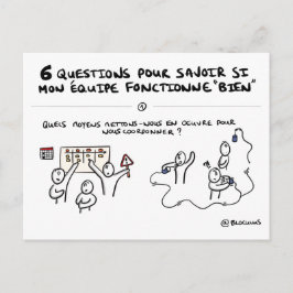 Carte coaching d'équipe "1/6 : Coordination" ポストカード