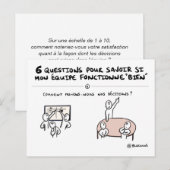 Carte coaching d'équipe "4/6 : Décision" ポストカード (正面/裏面)