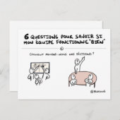 Carte coaching d'équipe "4/6 : Décision" ポストカード (正面/裏面)