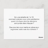 Carte coaching d'équipe "4/6 : Décision" ポストカード (裏面)