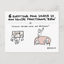 Carte coaching d'équipe "4/6 : Décision" ポストカード