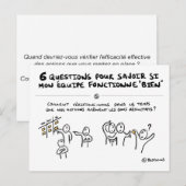 Carte coaching d'équipe "5/6 : Suivi des actions" ポストカード (正面/裏面)