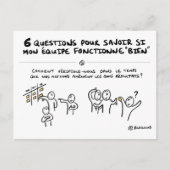 Carte coaching d'équipe "5/6 : Suivi des actions" ポストカード (正面)