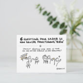 Carte coaching d'équipe "5/6 : Suivi des actions" ポストカード (スタンド正面)