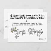 Carte coaching d'équipe "5/6 : Suivi des actions" ポストカード (正面/裏面)