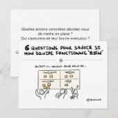 Carte coaching d'équipe "6/6 : Action !" ポストカード (正面/裏面)