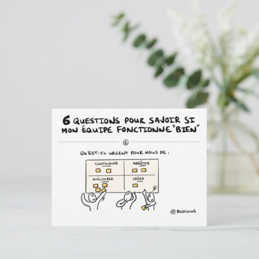 Carte coaching d'équipe "6/6 : Action !" ポストカード (スタンド正面)